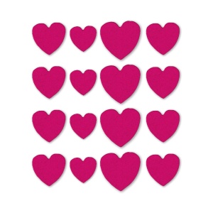 Sugar Decor - Red Hearts R 1.5, 2 and 3 cm, 16 pieces - Img 2