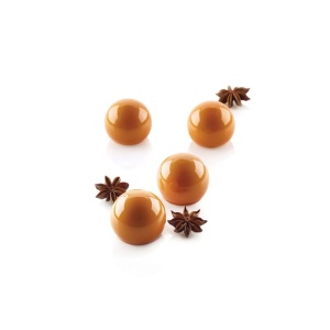 Szilícium gömbök Ø 4,2 x H 3,6 cm, 15 üreg (TRUFFLES 40)