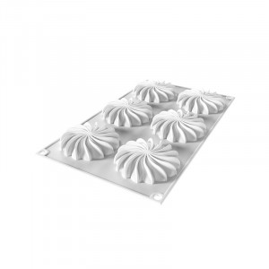 Szilikon Decor Top/Insertie mould Saint Honore Ø 7,6 x H 1,6 cm, 40 ml - Img 2