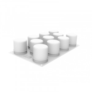 Szilikon forma 3D henger Ø 5 x H 5,5 cm, 11 üreg, 100 ml - Img 3