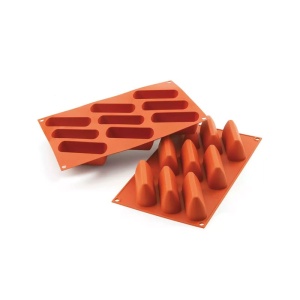Szilikon forma Choco Gianduia 9.35 x 3.15 x H 4. 25 cm, 9 üreg (SF126) - Img 2