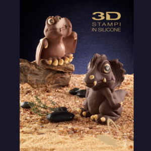 Szilikon forma Dinoszaurusz Tropeognatus csirke, Ø 11,5 x H 12 cm - Img 3