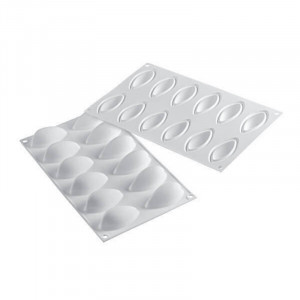 Szilikon Quenelle Mignon 6,3 x 2,9 x h 2,8 cm, 12 üreggel - Img 2