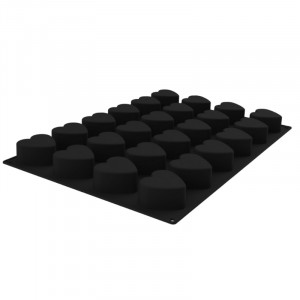 Szilikon szívforma 7,8 x 7,3 x H 4 cm, 24 üreg, 155 ml (SQ086) - Img 2