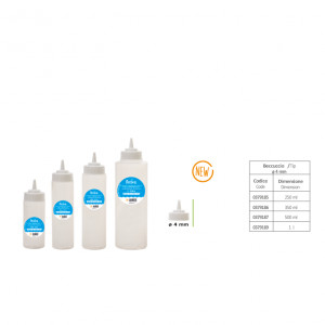 Szószok / mázak adagolója adagoláshoz és tálaláshoz Ø 4 mm, 350 ml