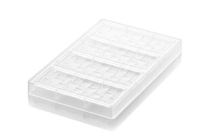Tablete Ciocolata 15 x 5.5 x H 0.9 cm - Matrita Policarbonat Striatii, 4 cavitati (CH005), 68 gr - Img 2