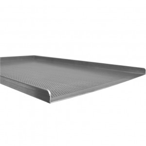 Tava Aluminiu Perforat - 3 Margini, 60 x 40 x H 2 cm - Img 2