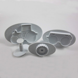*Tractoras - Plastic Cutters with Extractor, Set 4 pcs  - Img 1