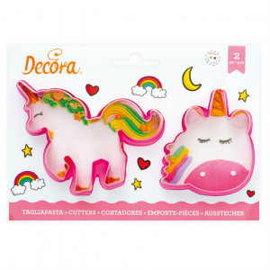 Unicorn - Plastic Cutters R 8 and 10 x H 2.2 cm, 2 pcs - Img 2