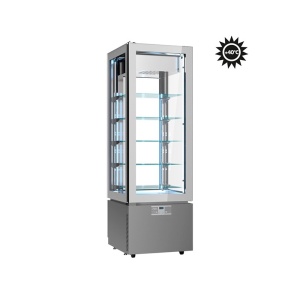 Vitrina frigorifica verticala, -22 / +5 °C, 60x64,5x184 cm, Luxor White, model KD6GTSX