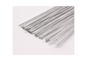 White Stems, 28 Gauge, Ø 0.5 mm x H 40 cm, Set of 50 pieces - Img 1