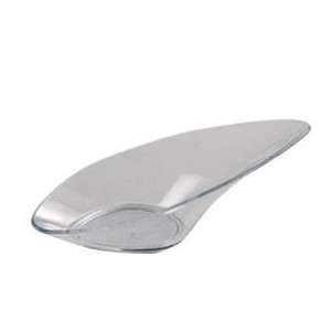 Wing Saucers 10 x 5 x H 3 cm, Plastic Transparent, Set 100 pcs - Img 1