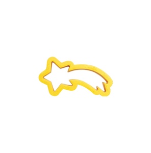 Пластмасови коледни изрезки - Изрезка за звезди, Ø 7 x H 2 cm - Img 1