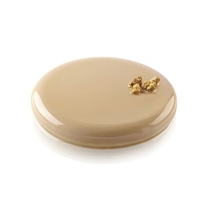 Силиконова кръгла форма Ø 12,2 x H 2 cm, 2 кухини x 235 ml - Img 1