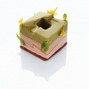 Силиконова форма за кубчета 5 x 5 x H 1,6 cm, 8 кухини, 28 ml - Img 3