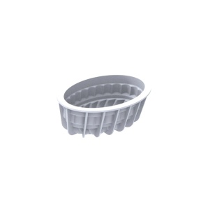 Силиконова форма за торта Pleincoeur Oval 17,6 x 10,4 x H 6 cm, 665 ml - Img 2