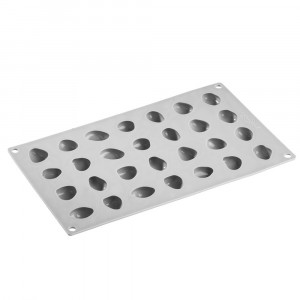 Силиконова форма Gourmand 3,6 x 2,8 x H 1,5 cm, 28 кухини - Img 3