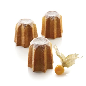 Силиконова форма Pandoro Monoportii Ø 7,65 x H 7,4 cm, 30 кухини, 188 ml (SQ053) - Img 3