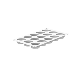 Силиконова форма Pleincoeur Oval 5,3 x 3,6 x H 2,5 cm, 15 кухини x 28 ml - Img 4