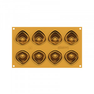 Силиконова форма Silikomart NaturaE Tortellino Ø 5,4 x H 2,2 cm, 20 ml, 8 кухини - Img 3