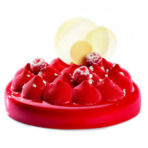 Силиконова 3D форма за пухкава торта Ø18xH5.5cm - Img 1