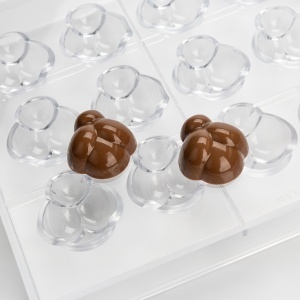 Форма за поликарбонат „18 Praline Gargarita“, 3,3 x 3,63 x В 1,49 см, 9 г - Img 3