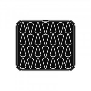 Форма Cookmatic Cookmatic Model 19 Profile Neted, 6,7 - 7 x 3,7 - 4 x H 2,5 cm, 28 кухини - Img 3