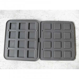 Форма Cookmatic Cookmatic Model U Profil Neted, 6,2 - 6,9 x 6,2 - 6,9 x H 1,5 cm, 12 кухини - Img 3