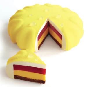 3D Силиконова форма за торта 3D Petal Ø18xH4.7cm - Img 3