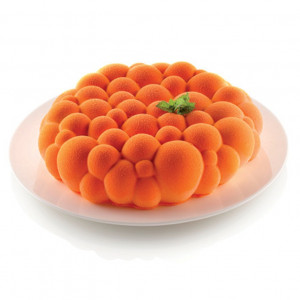 3D Silicon Cake Tin 3D Bubbles Ø 22 x H 5.5 cm, 1600 ml - Img 3