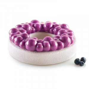 3D szilikon tortaforma Buborék korona Ø 18 x H 6 cm - 3 db - Img 3