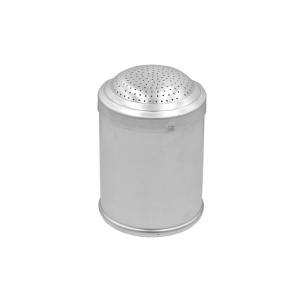 Alumínium szatén alumínium pornyomó, Ø 6,5 x H 9,5 cm
