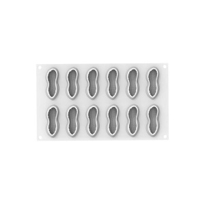Arahida 3D 7.2 x 2.9 x H 2.7 cm - Forma Silicon Monoportii, 12 cavitati x 30 ml + decupator - Img 3