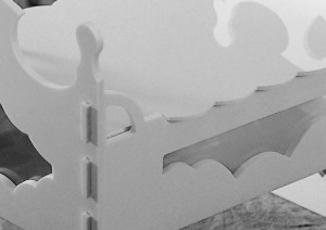 *Baby Crib Cake Stand, 1 Tray, 55x50xH38cm - Img 3
