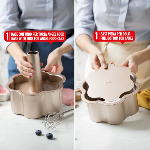Baking Tin Model Angel Cake, Ø 22 x H 10 cm, Non-stick Metal - Img 6