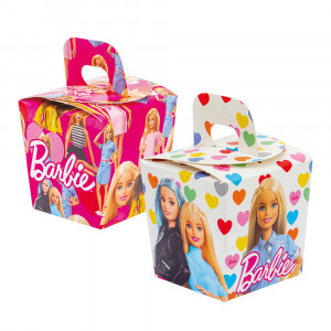 Barbie Party Boxes, Waterproof Cardboard, 7 x 7 x H 8 cm, 6 pcs - Img 1