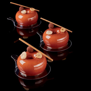 Baza Plastic Prezentare Monoportii, Model Rotund Transparent, Ø 8 cm, Set 250 Buc - Img 2