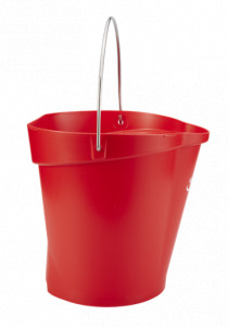 Bucket 6 L, Red Plastic - Img 2