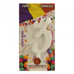 Cake Candle XL H 12 cm, Figure 3, White - Img 2