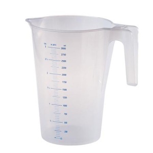 Cana Gradata Material Plastic Transparent, 1 Litru