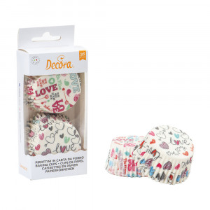Chese L Model Paper Model Love Message, 2 Models, R 5 x H 3.2 cm, 36 pcs - Img 2