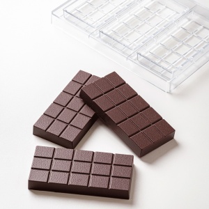 Chocolate Bars 15.5 x 7.5 x H 2 cm - Polycarbonate mould Dubai, 3 Cavities, 120 gr - Img 4