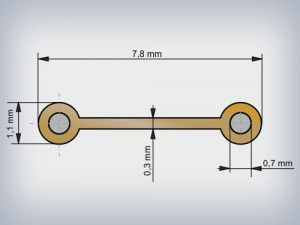 Clipband Auriu 0.7 mm, Rola 500 m - Img 5