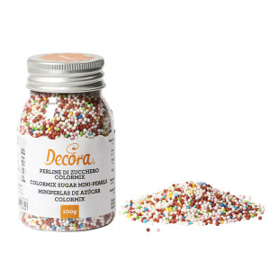 Colourmix sugar pearls Ø 1.5 mm, 100 gr - Img 1