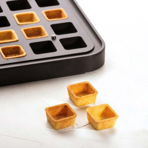 Cookmatic mould Cookmatic Model 3 Profile Neted, 3.5 - 4 x 3.5 - 4 x H 1.9 cm, 30 cavities - Img 2