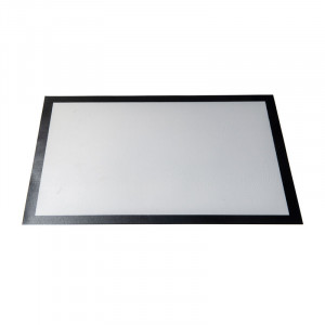 Covoras Antiaderent Silicon Alb cu Fibra de Sticla, 62 x 42 cm