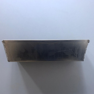 Cozonac tálca, kenyér, hullámos peremmel, 31 x 13 x H 8 cm, hegesztett alumíniumból készült - Img 3