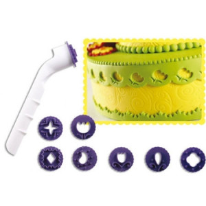 Cutting Disc Tool 8 Patterns 3D Embroidery Decor, Plastic Material - Img 2
