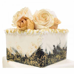 Decor Flakes Flakes Food Aluminium Gold, E171, Azo Free, 3 gr - Img 2