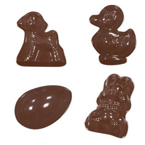 Decor Paste 4 patterns - Plastic Chocolate Chocolate Mould - Img 1